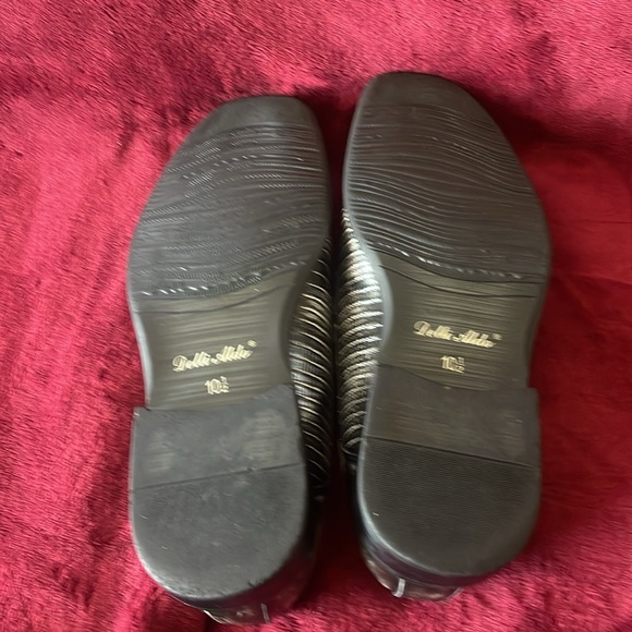 10 1/2 Leather crocodile style black& white ! - Picture 6 of 6